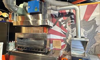 台中漁人町日本星光市集靜電除油煙機設備