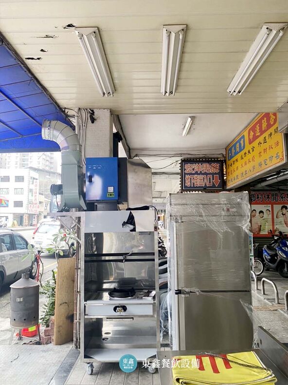 台中二姐海鮮麵店靜電除油機安裝 台中二姐海鮮麵店靜電除油機安裝